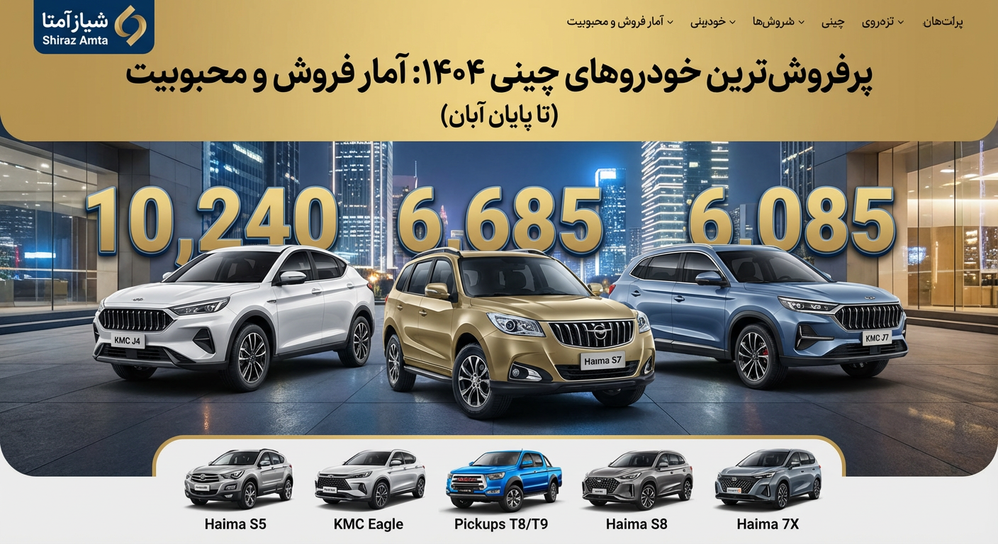 پر فروش‌ترین ماشین‌های چینی در بازار ایران