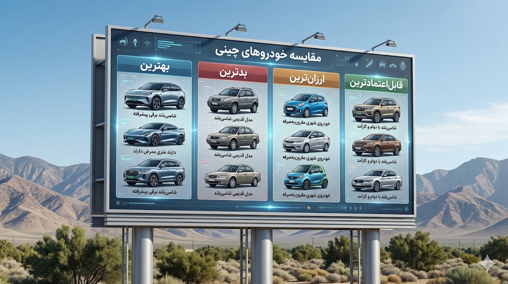 بهترین، بدترین، ارزان‌ترین و قابل‌اعتمادترین خودروهای چینی