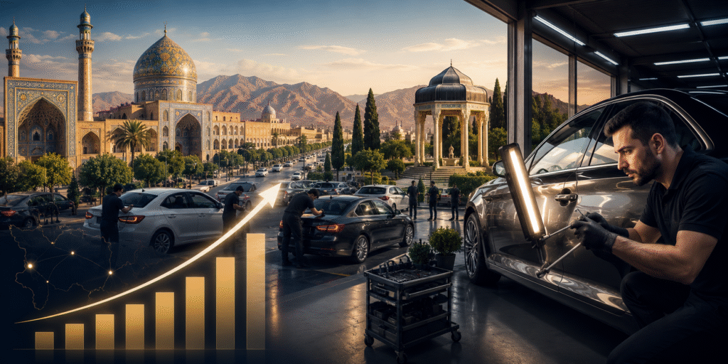 درآمد صافکاری PDR در ایران و شیراز چقدر است؟