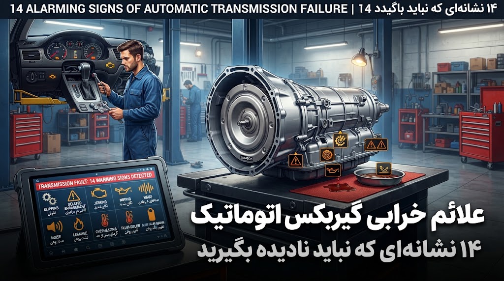 علائم خرابی گیربکس اتوماتیک | ۱۴ نشانهای که نباید نادیده بگیرید علائم خرابی گیربکس اتوماتیک | ۱۴ نشانهای که نباید نادیده بگیرید
