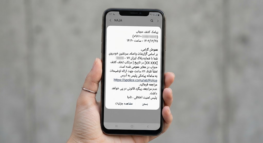 اعتراض به پیامک کشف حجاب ۱۴۰۵؛ نحوه ثبت اعتراض و پیگیری